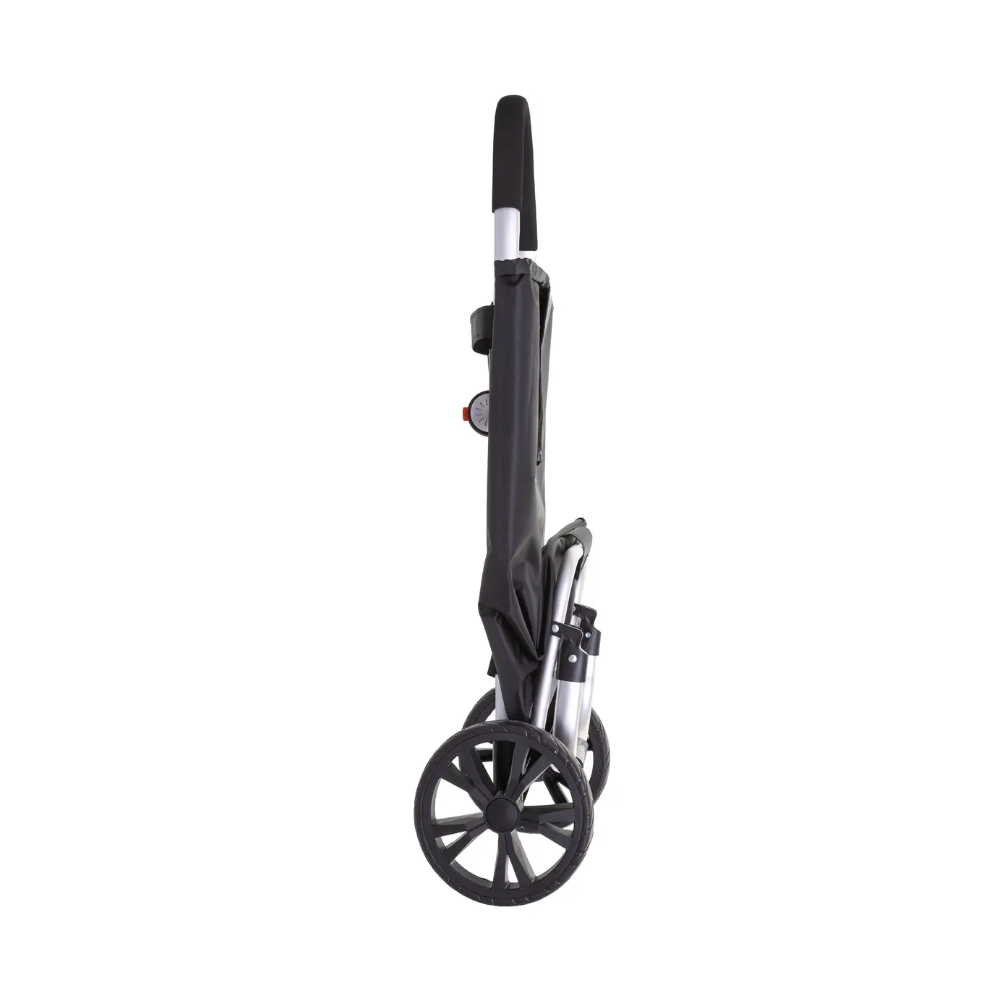 Carucior cumparaturi Orleans, negru, cadru aluminiu, 44.5 x 37 x H 98 cm. 50 litri
