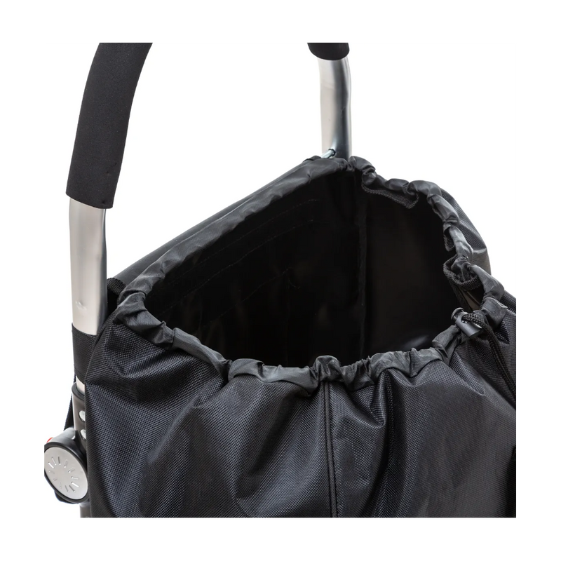 Carucior cumparaturi Orleans, negru, cadru aluminiu, 44.5 x 37 x H 98 cm. 50 litri