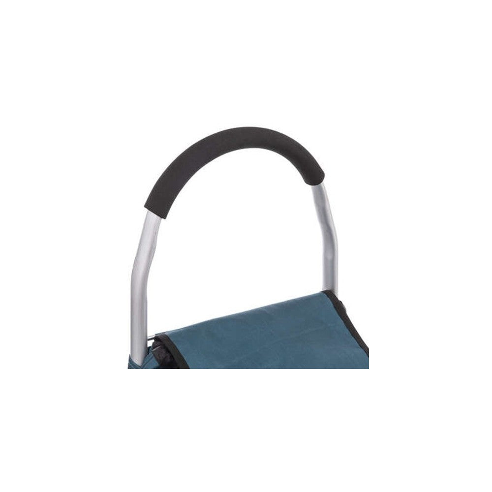 Carucior cumparaturi Orleans, albastru, cadru aluminiu, 44.5 x 37 x H 98 cm. 50 litri