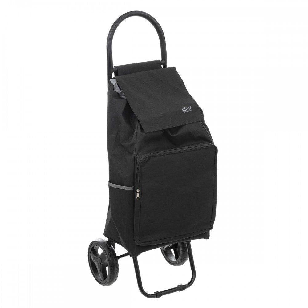 Carucior cumparaturi Tatra, negru, 34 x 30 x H 95 cm