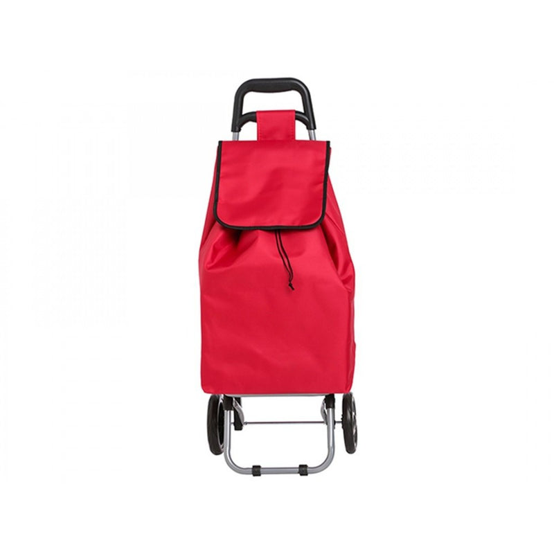 Carucior pentru cumparaturi 5FIVE Rosu, cadru metalic, inaltime 90 cm