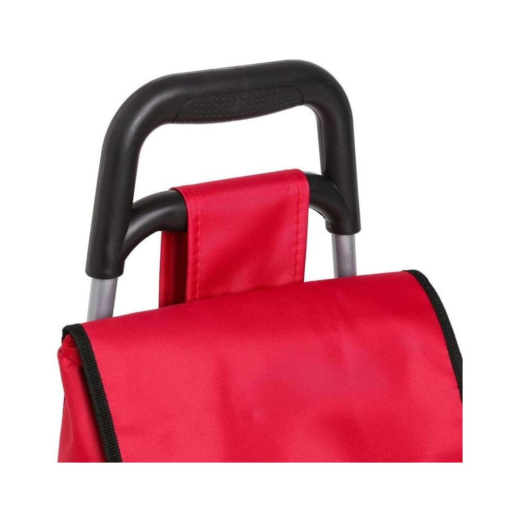 Carucior pentru cumparaturi 5FIVE Rosu, cadru metalic, inaltime 90 cm