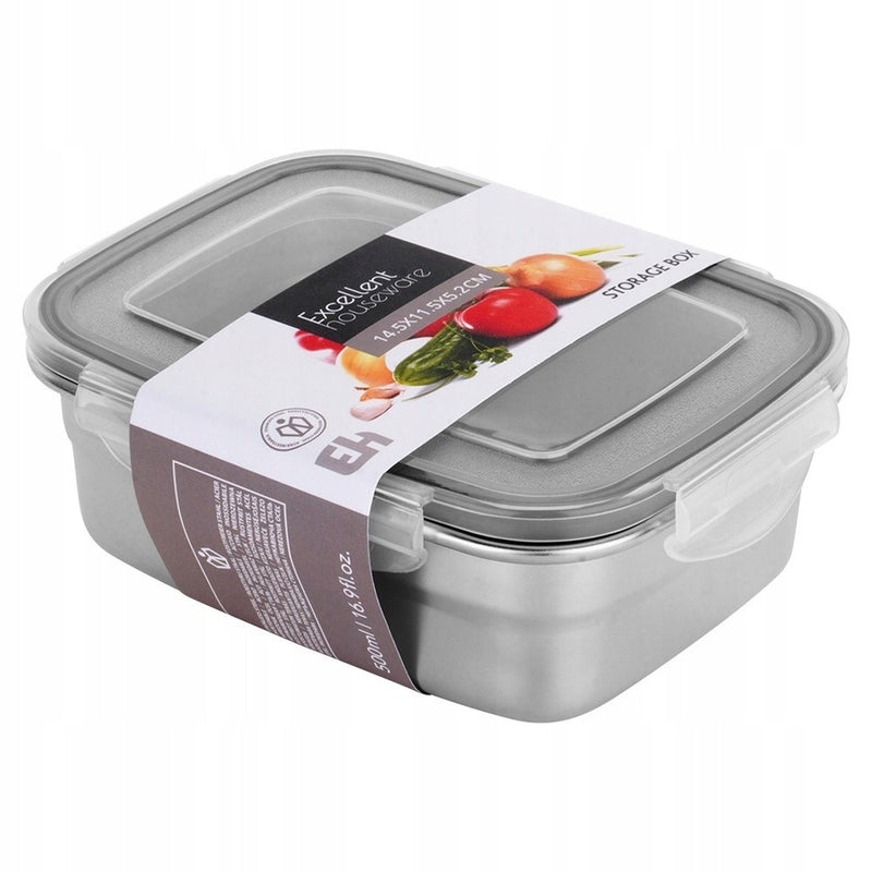 Caserola inox EH, inchidere ermetica, 500 ml
