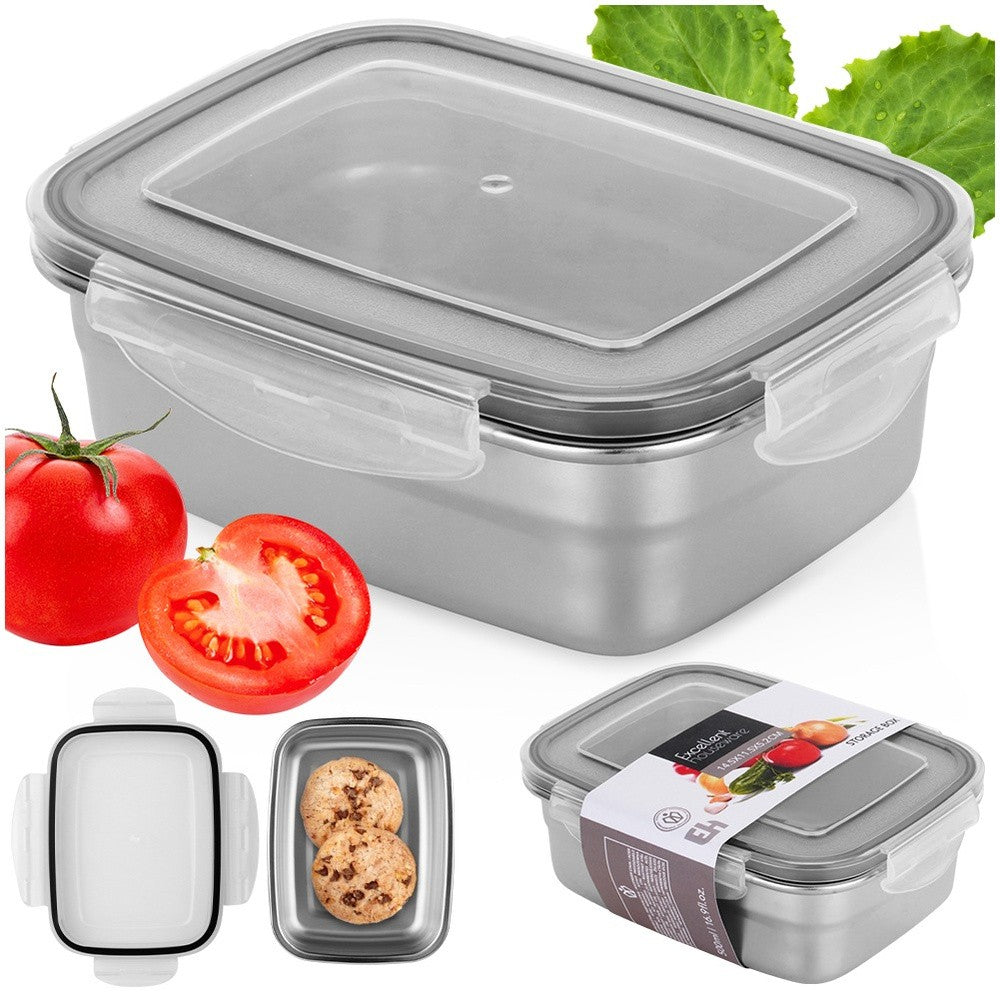 Caserola inox EH, inchidere ermetica, 500 ml