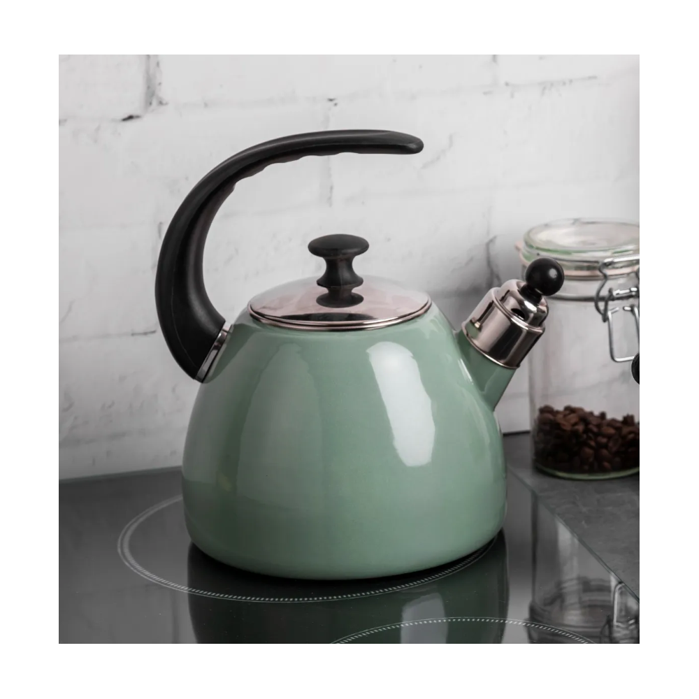 Ceainic Belbina green, emailat, 2.5 litri