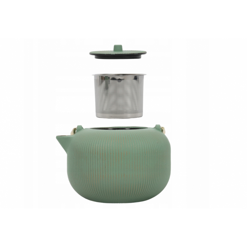 Ceainic Eh Green, fonta, 1 litru, cu infusor
