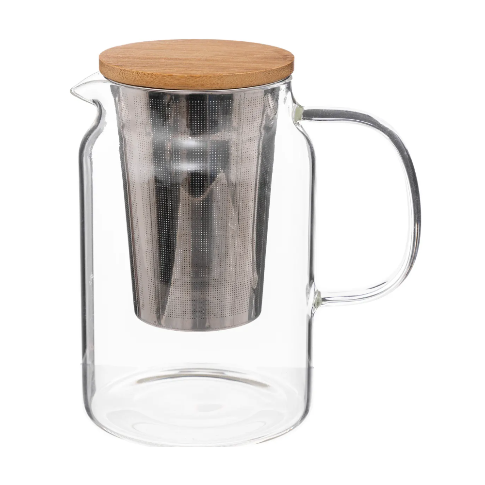 Infusor ceai Mia, sticla, 900 ml, 15.5 x 14.3 x h. 10 cm