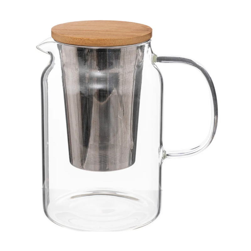 Infusor ceai Mia, sticla, 900 ml, 15.5 x 14.3 x h. 10 cm