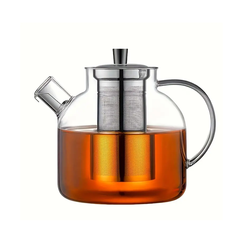 Ceainic infusor Alartex, sticla borosilicat, 1 litru