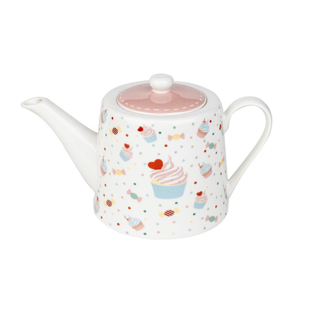 Ceainic Infusor Florina Muffy, portelan, 1.2 litri