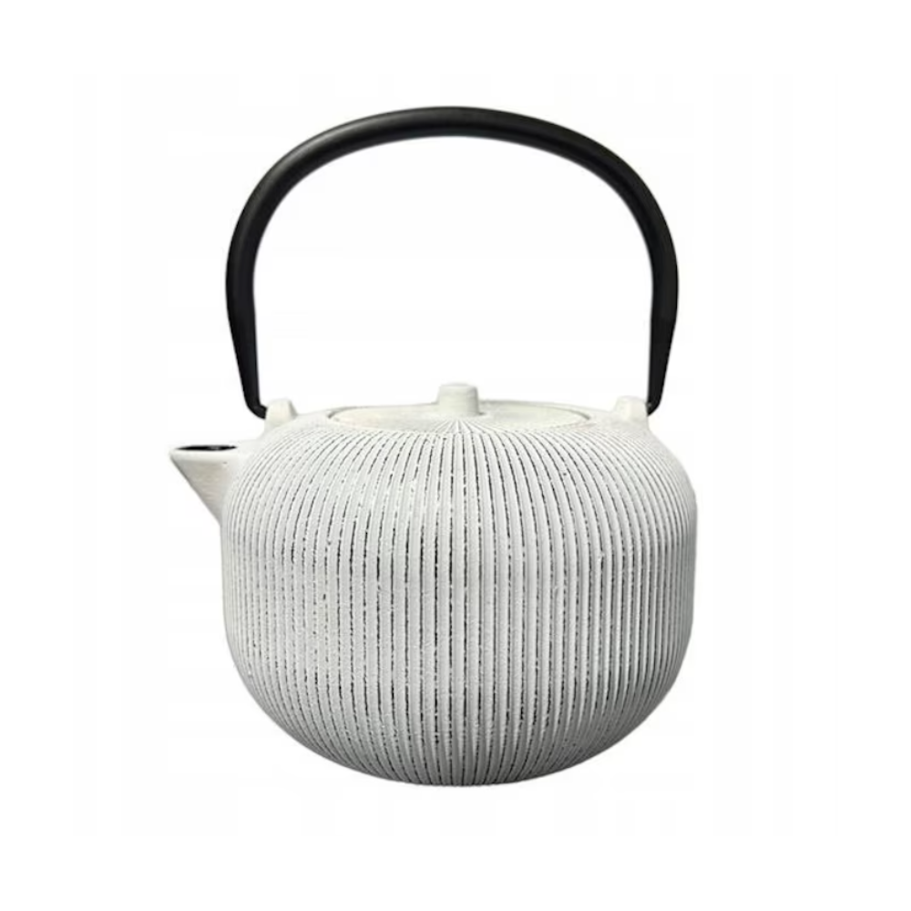 Ceainic infusor Sebastiano, fonta, alb, 1 litru