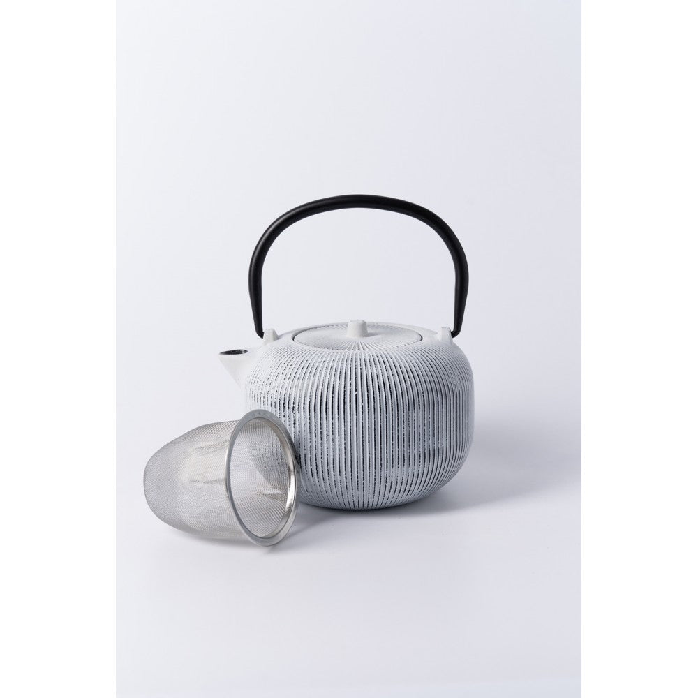 Ceainic infusor Sebastiano, fonta, alb, 1 litru