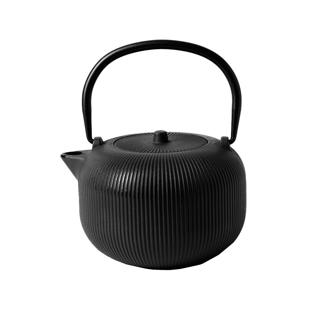 Ceainic infusor Sebastiano, fonta, negru, 1 litru