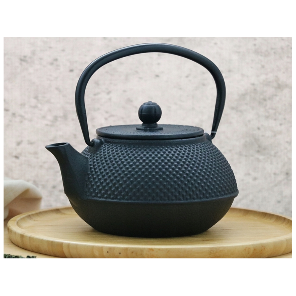 Ceainic Japanese Iron, fonta, negru, 0.8 litri