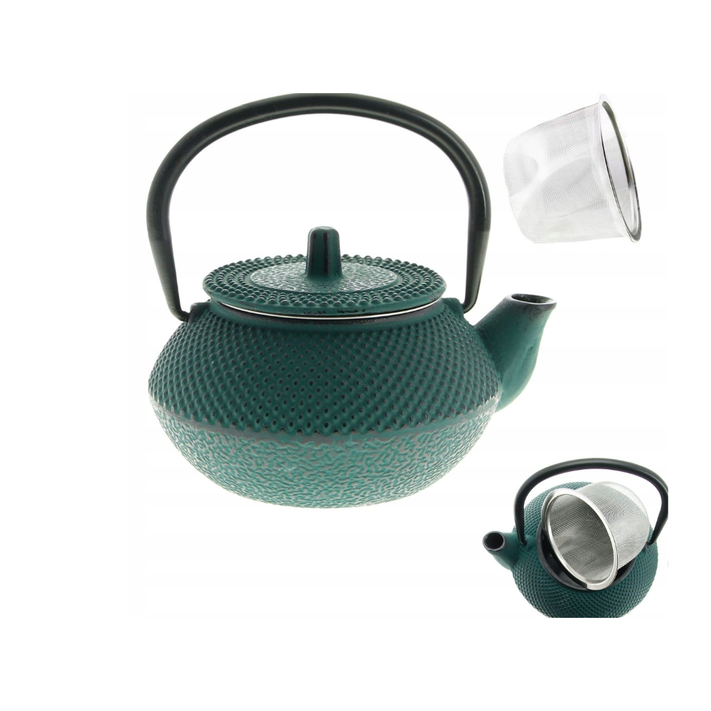 Ceainic Japanese Iron, fonta, verde, 0.8 litri