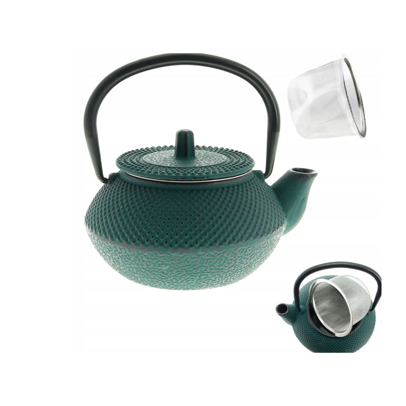 Ceainic Japanese Iron, fonta, verde, 0.8 litri