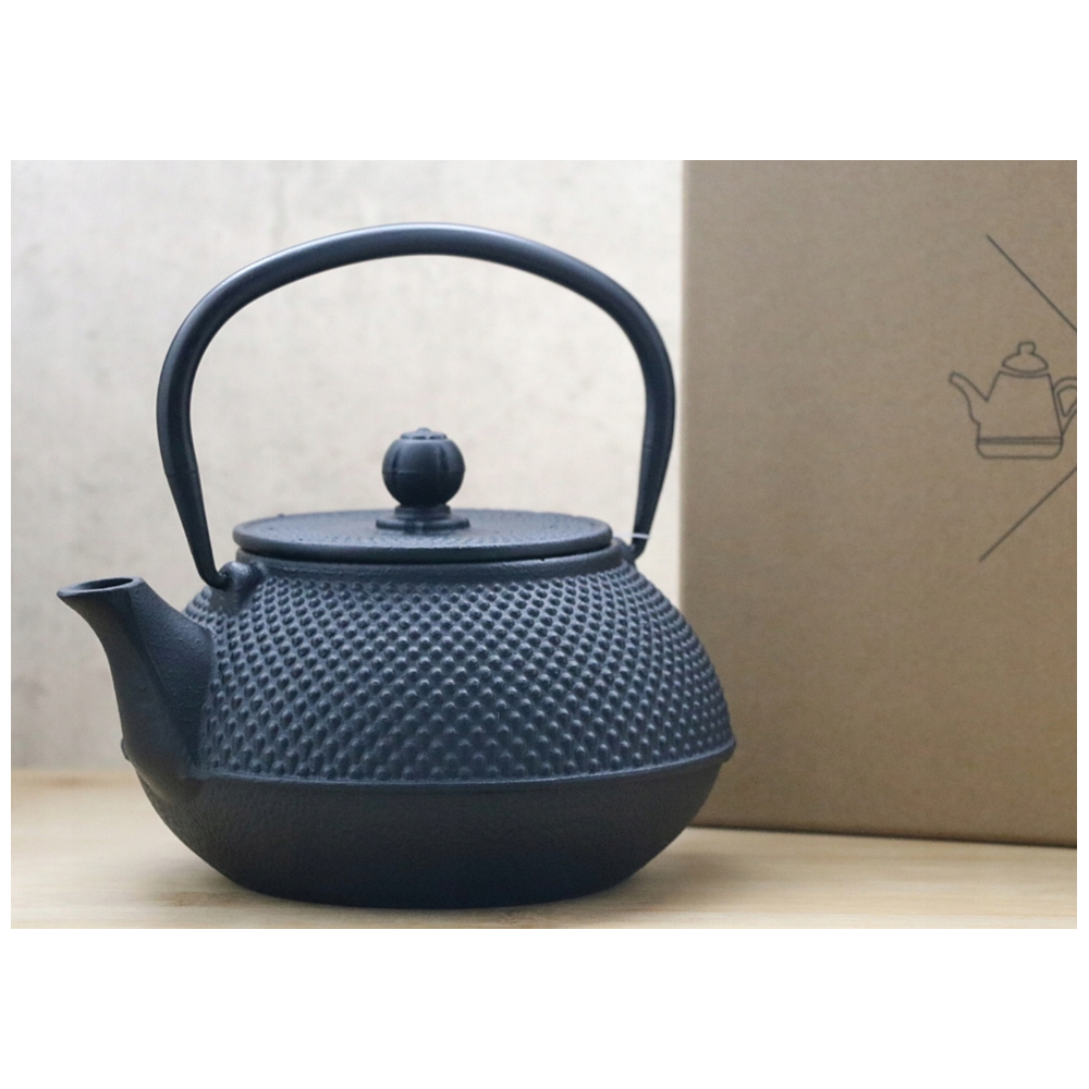 Ceainic Japanese Iron, fonta, negru, 0.8 litri