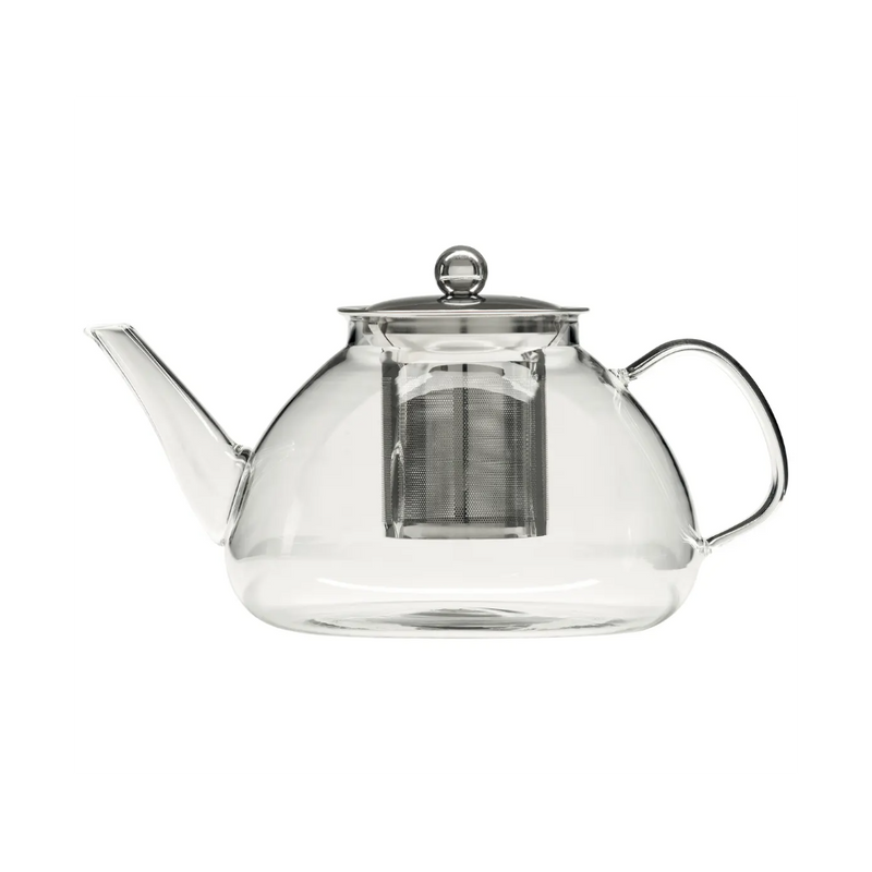 Ceainic Withford, sticla, infusor inox, 1.3 litri, 24 x 15.5 x h 13cm