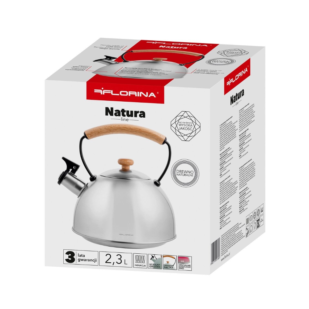 Ceanic Florina Natura Satin, inox, 2.3 litri