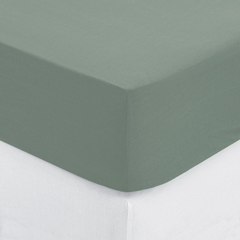 Cearsaf Atmosphera, bumbac, verde inchis, 160 x 200 cm