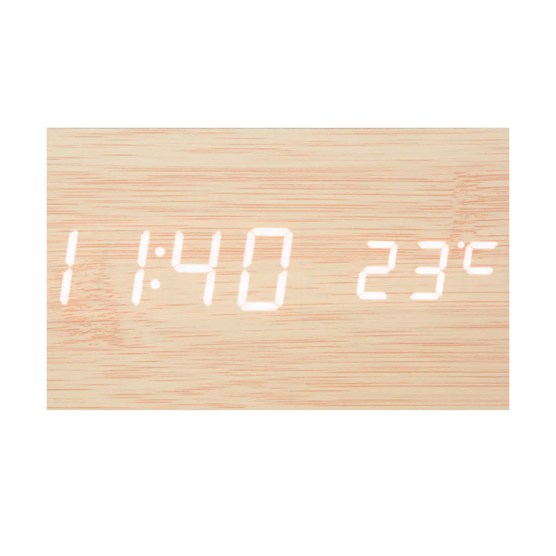 Ceas digital Gamile, cu alarma, 15 x 4 x H.7 cm