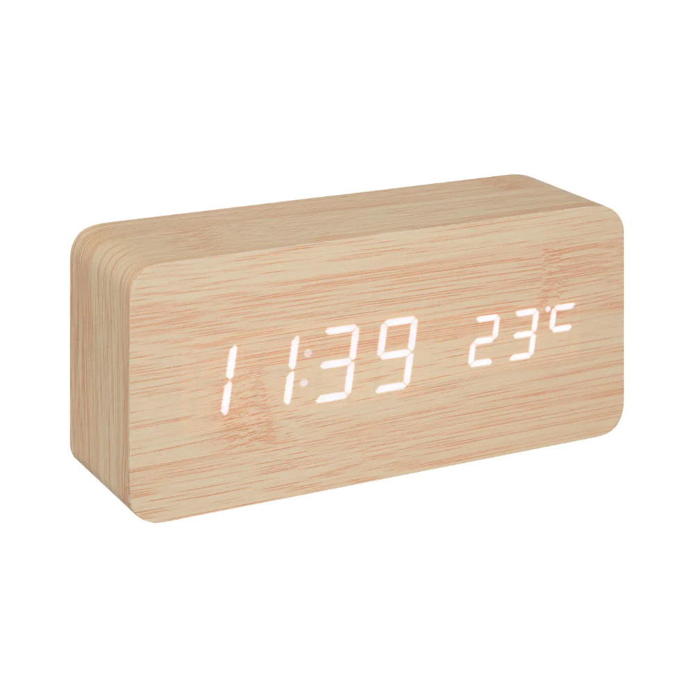 Ceas digital Gamile, cu alarma, 15 x 4 x H.7 cm