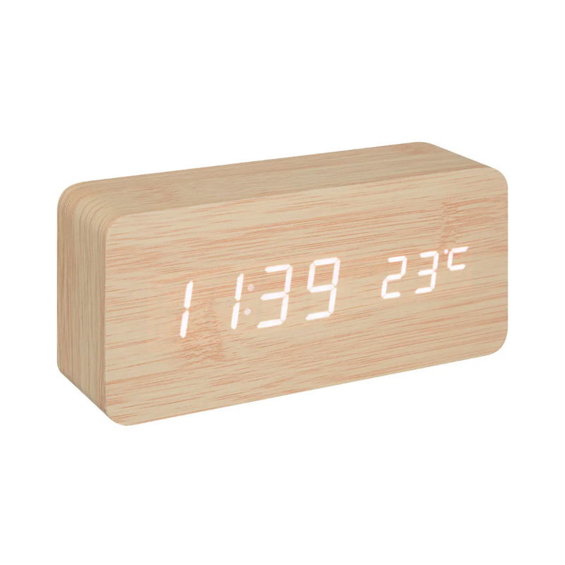 Ceas digital Gamile, cu alarma, 15 x 4 x H.7 cm