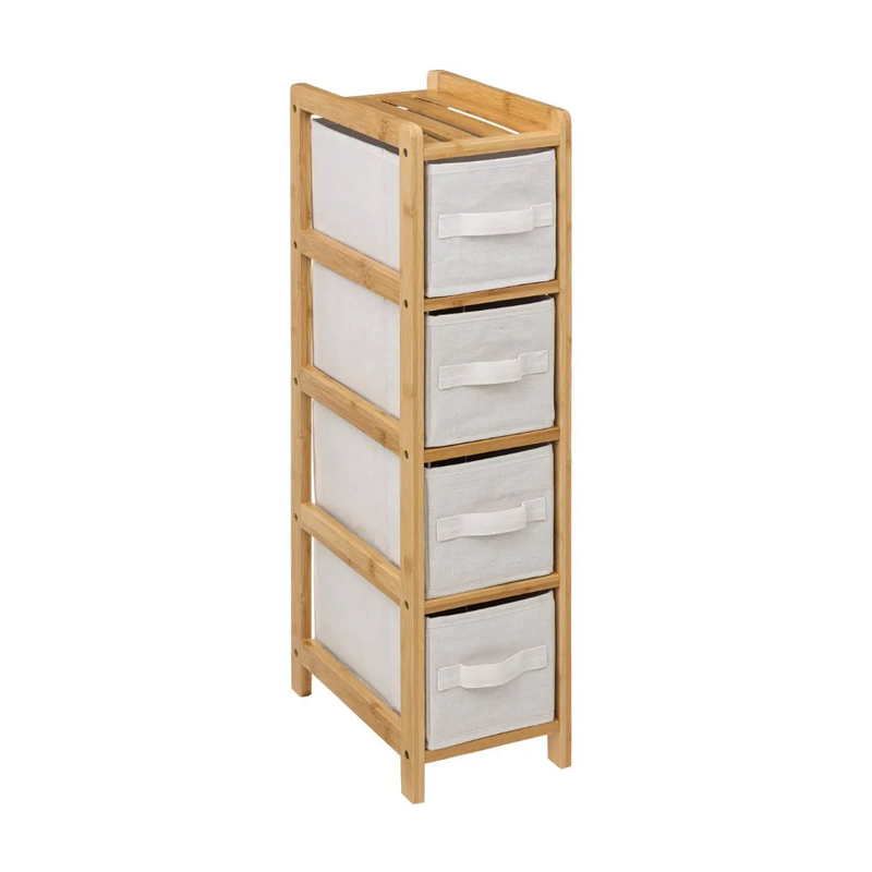 Comoda Tidy Box, cadru bambus, 33 x 19 x 78.2 cm