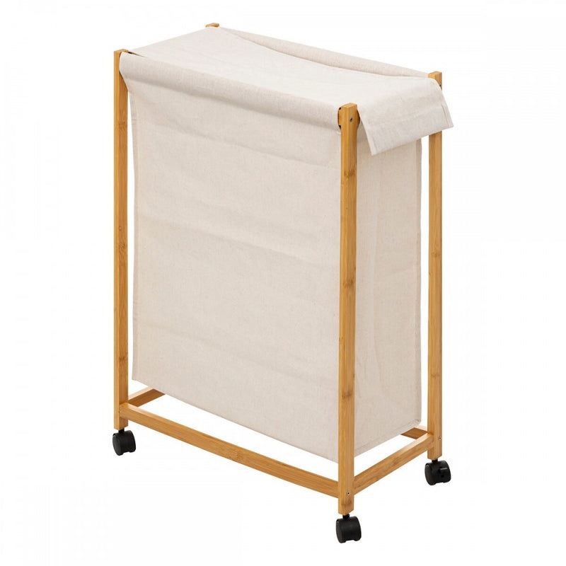 Cos rufe Andrada, bambus, textil, 55 x 28 x H 80 cm, 52 litri