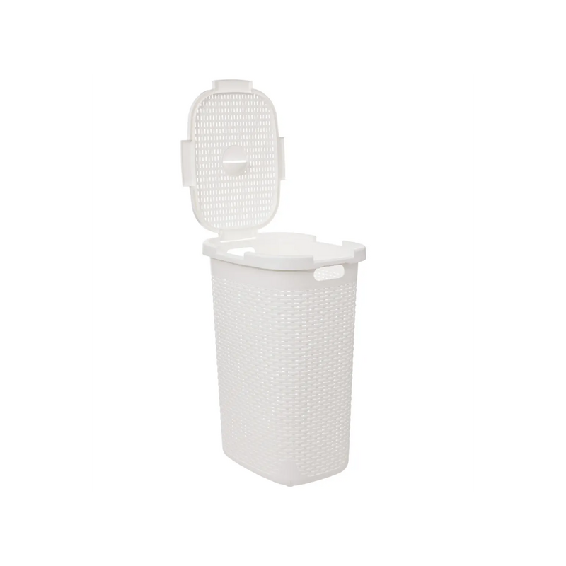 Cos rufe Flexible, White, plastic, 60 litri, 35,2 x 45 x H 65,8 cm