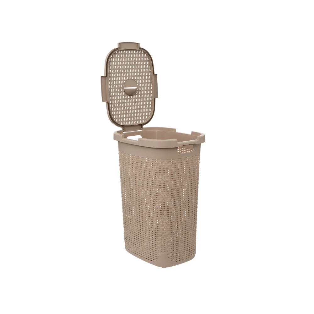 Cos rufe Flexible, Bej, plastic, 60 litri, 35,2 x 45 x H 65,8 cm