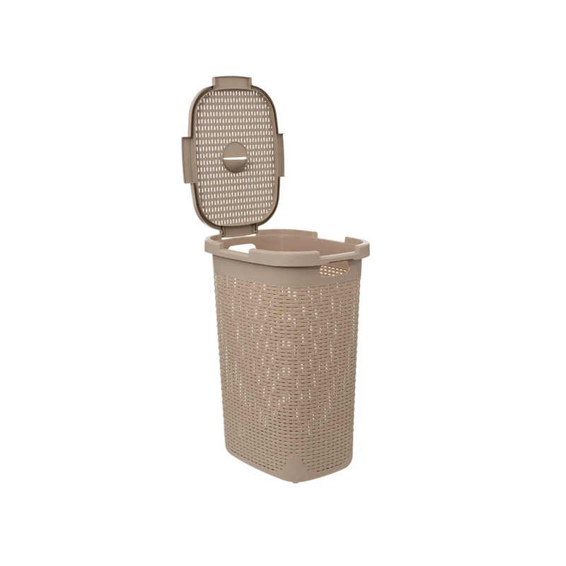 Cos rufe Flexible, Bej, plastic, 60 litri, 35,2 x 45 x H 65,8 cm