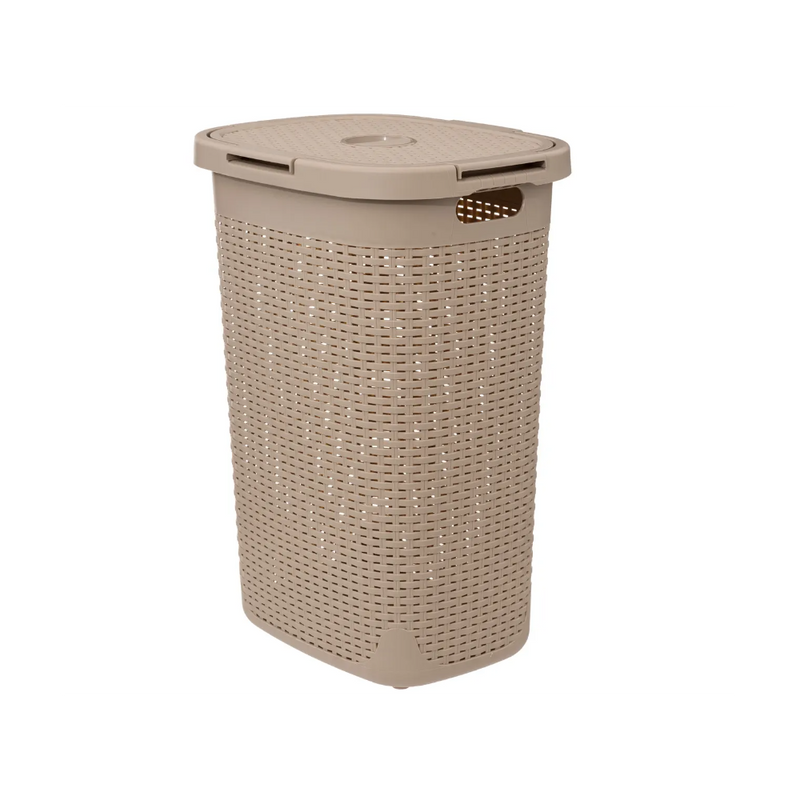 Cos rufe Flexible, Bej, plastic, 60 litri, 35,2 x 45 x H 65,8 cm