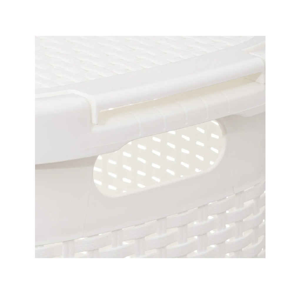 Cos rufe Flexible, White, plastic, 60 litri, 35,2 x 45 x H 65,8 cm