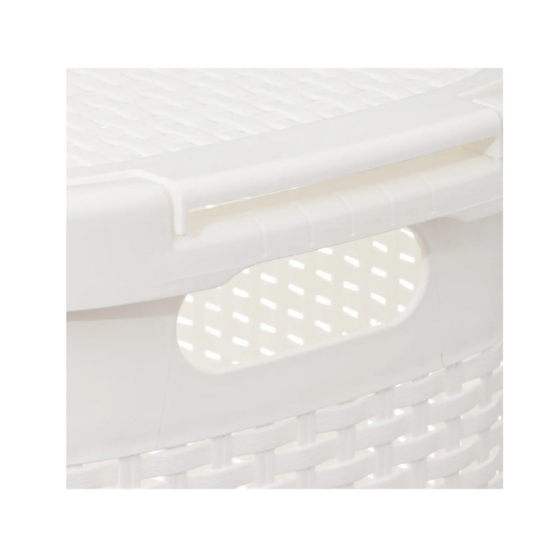 Cos rufe Flexible, White, plastic, 60 litri, 35,2 x 45 x H 65,8 cm