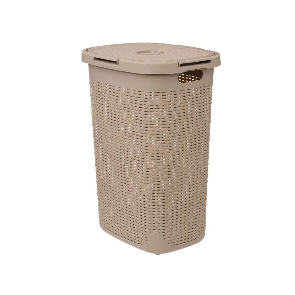 Cos rufe Flexible, Bej, plastic, 60 litri, 35,2 x 45 x H 65,8 cm