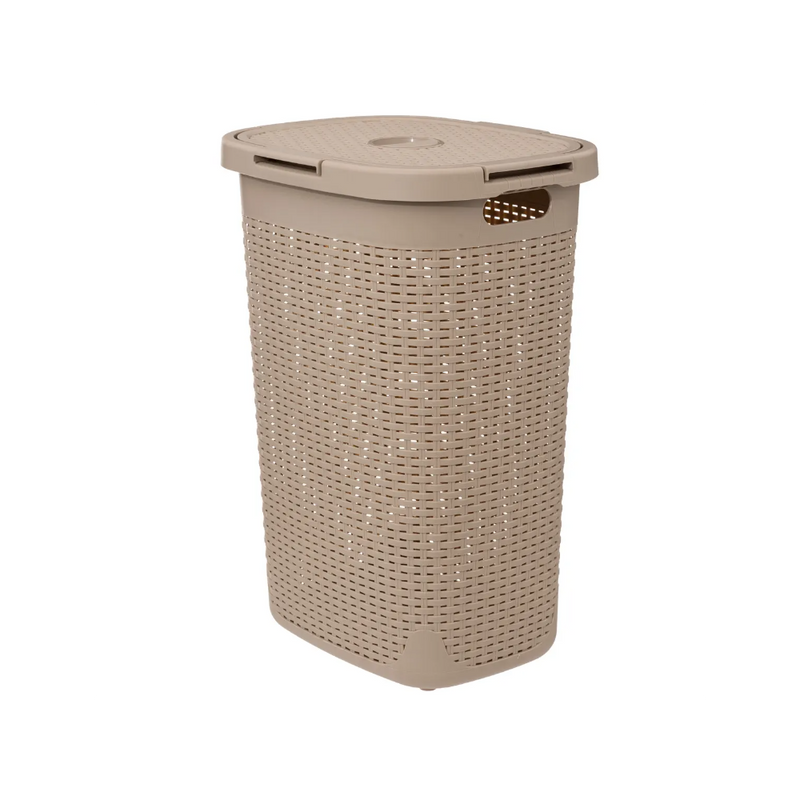Cos rufe Flexible, Bej, plastic, 60 litri, 35,2 x 45 x H 65,8 cm