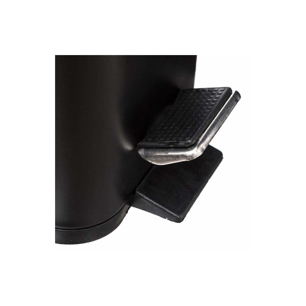 Cos gunoi 5FIVE, cu pedala, negru, 5 litri