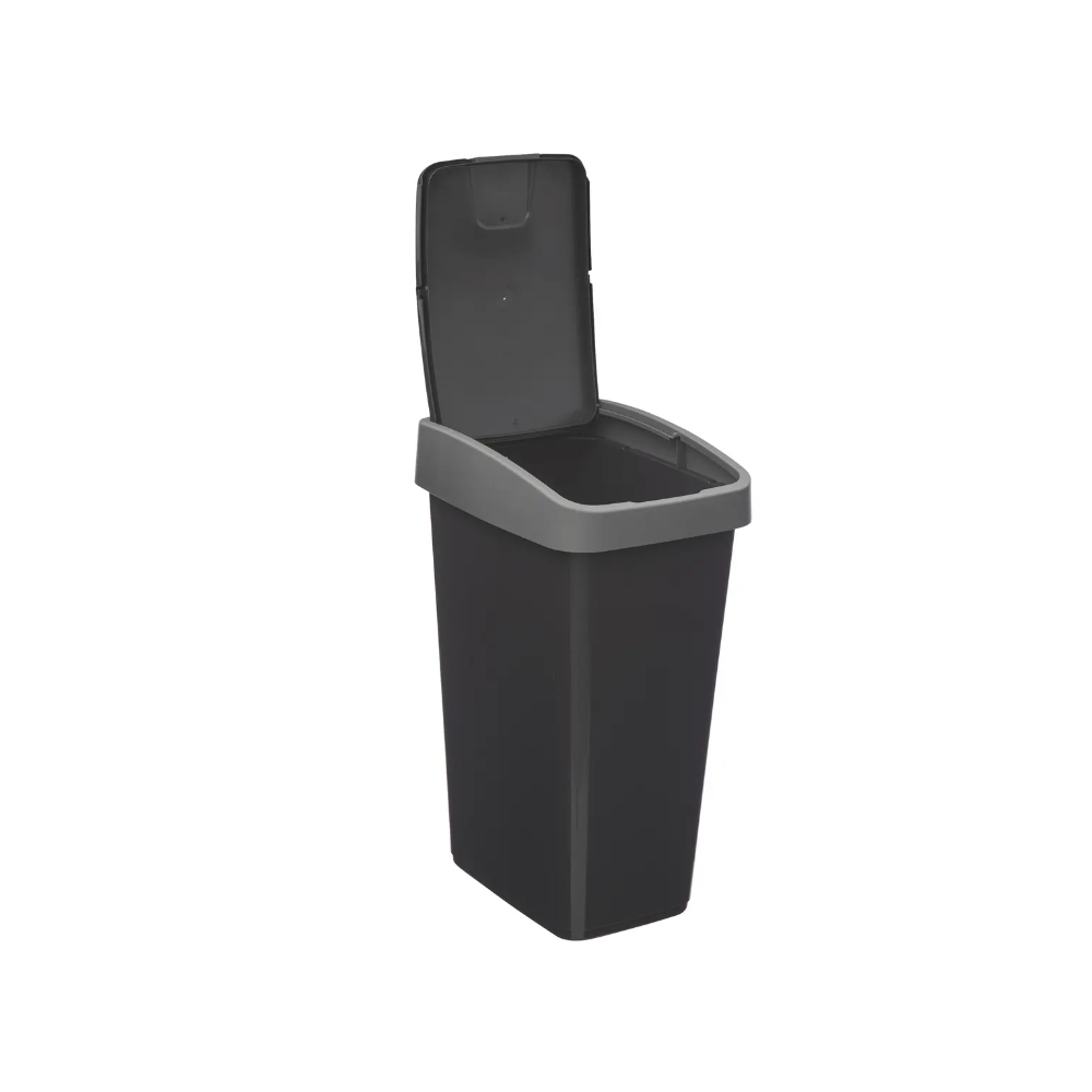 Cos gunoi 2 Opening, plastic, 45 litri, 20 x 40.5 x H 61.5 cm