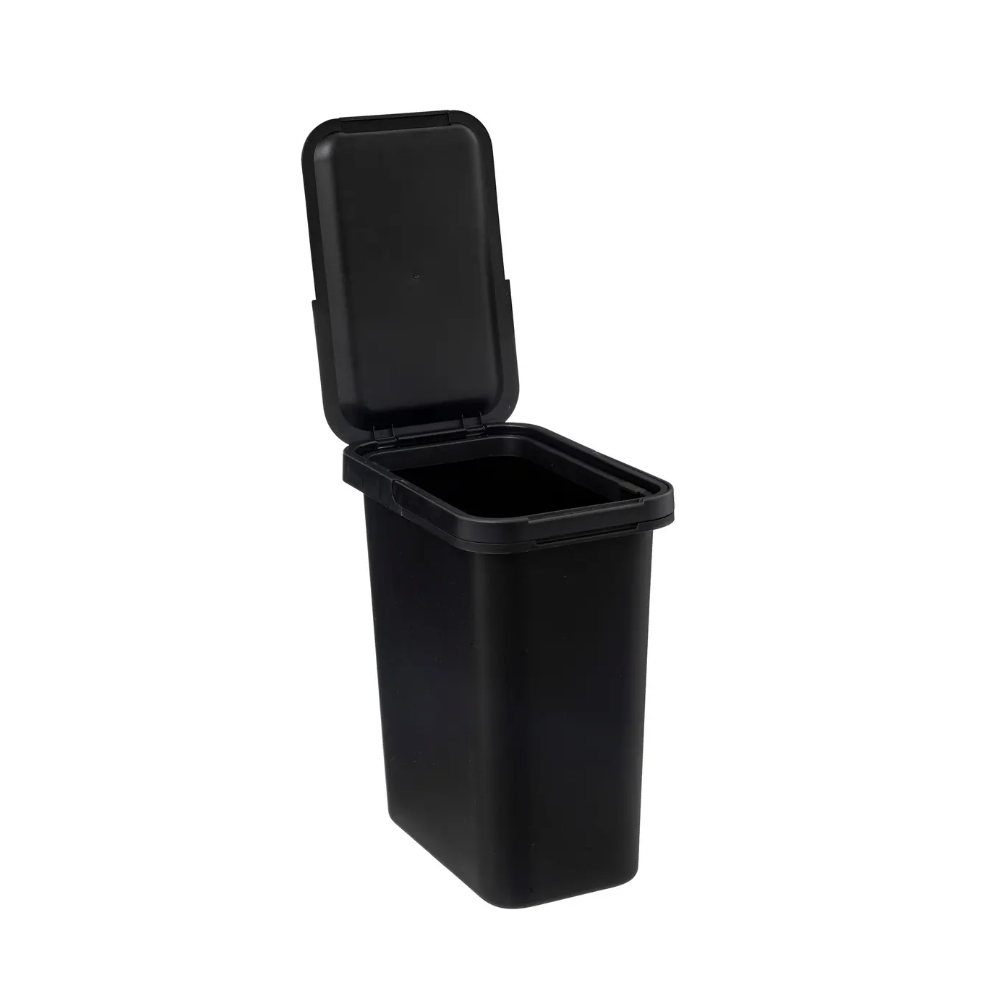 Cos gunoi Morud, negru,plastic, 12 litri, 35 x 29.5 x 19.5 cm