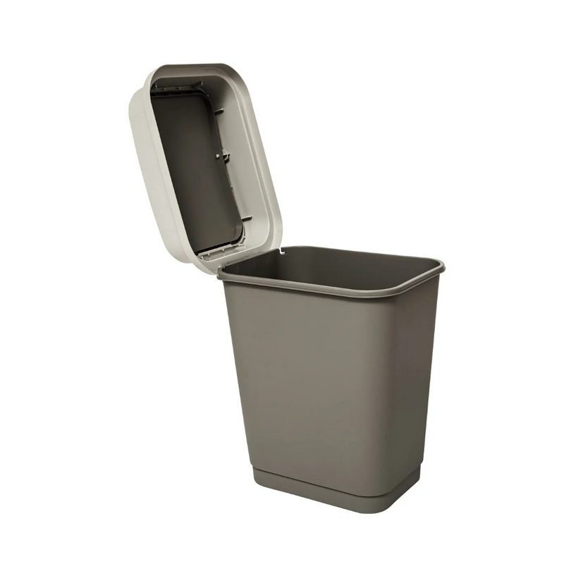 Cos gunoi, bej, plastic Uvelse, 50 litri, 60 x 44 x H 33 cm