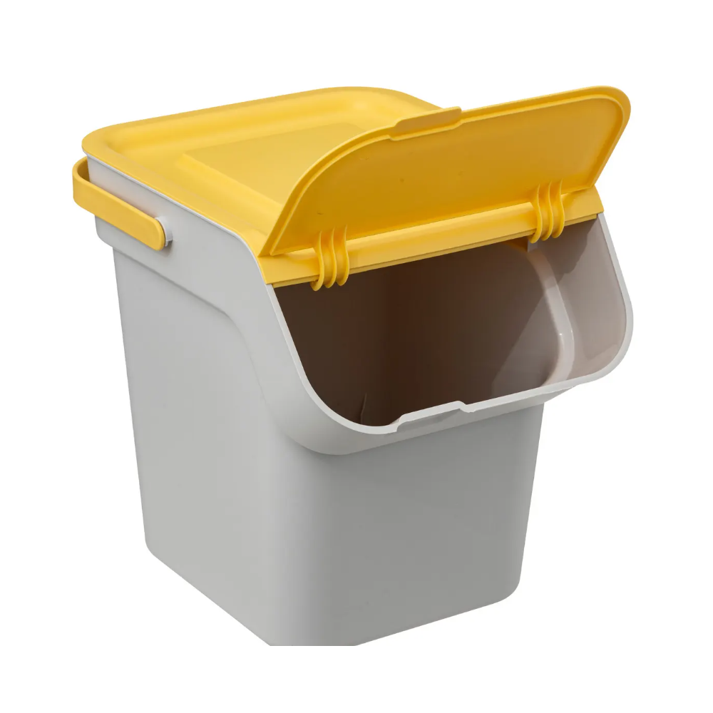 Cos gunoi sortare Nyborg, plastic, galben, 20 litri, 28,5 x 31 x 34 cm