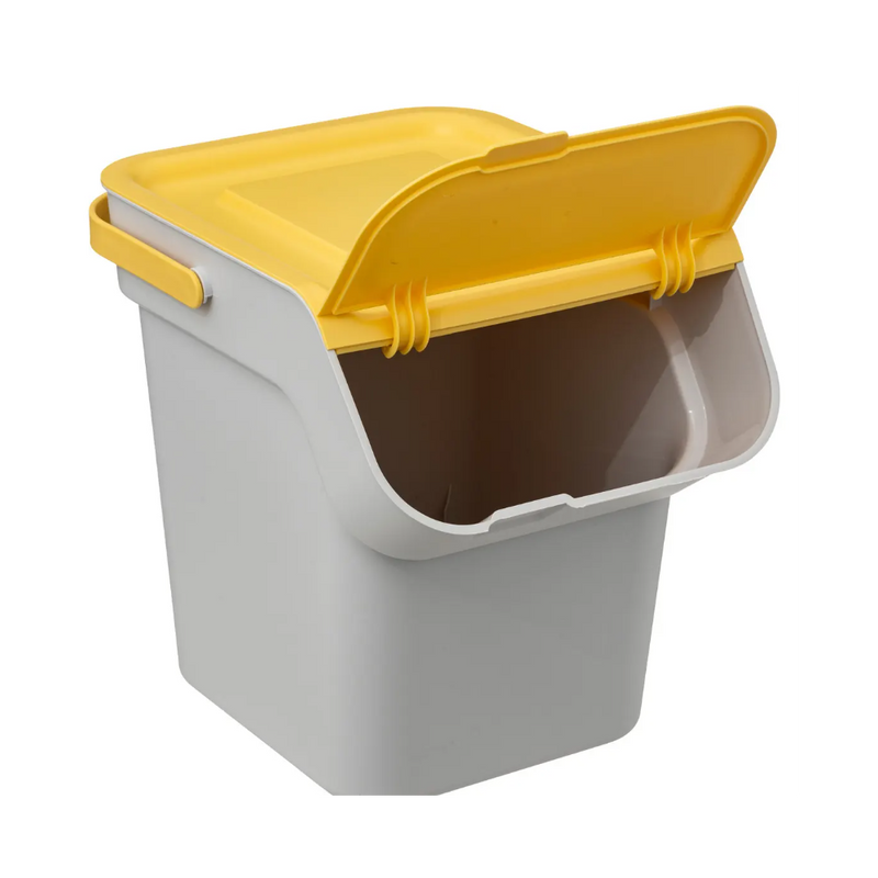 Cos gunoi sortare Nyborg, plastic, galben, 20 litri, 28,5 x 31 x 34 cm