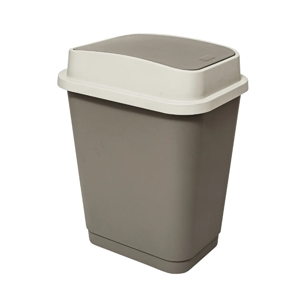 Cos gunoi, bej, plastic Uvelse, 50 litri, 60 x 44 x H 33 cm