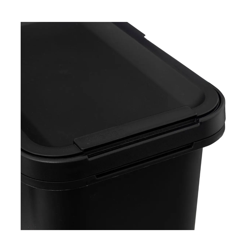 Cos gunoi Morud, negru,plastic, 12 litri, 35 x 29.5 x 19.5 cm