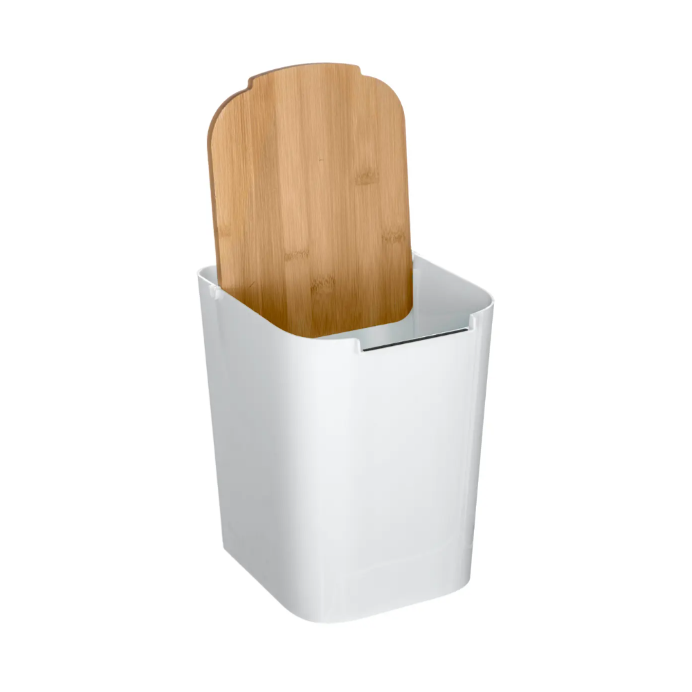 Cos gunoi Natureo White, plastic, 5 litri
