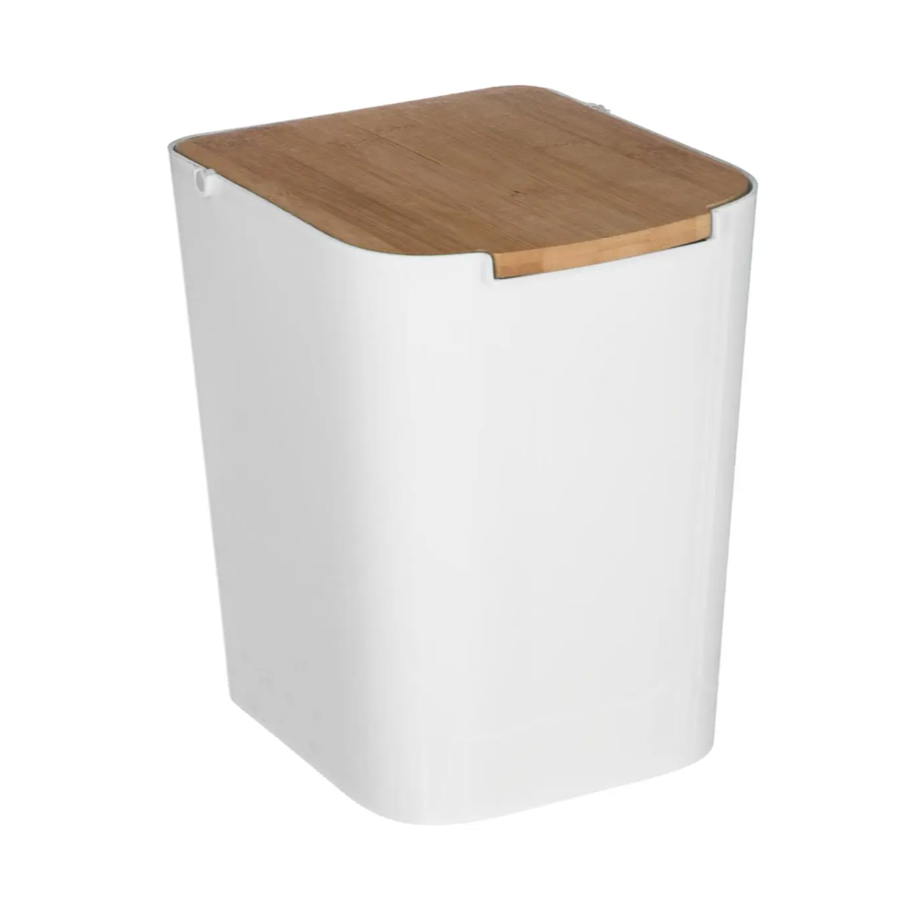 Cos gunoi Natureo White, plastic, 5 litri