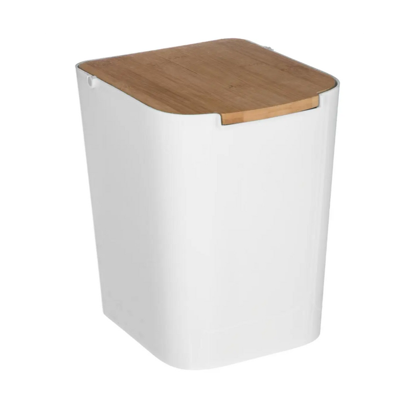 Cos gunoi Natureo White, plastic, 5 litri