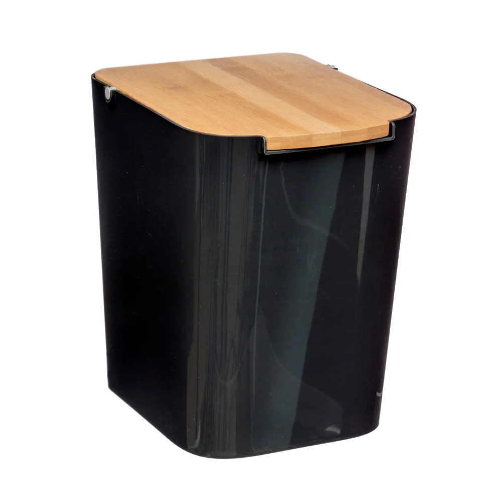 Cos gunoi Natureo Black, plastic, 5 litri
