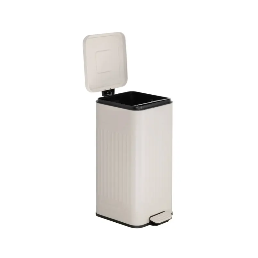 Cos Gunoi Nova Creme, metal, cu pedala, 35 x D. 27 x H. 58 cm